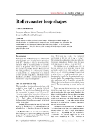 Rollercoaster Loop Shapes