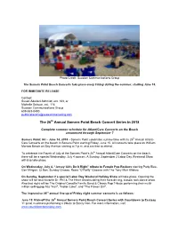 SP 26Th Annual Beach Concert Series