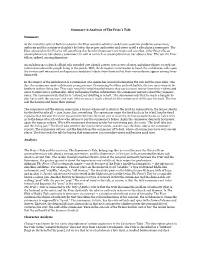 Summary & Analysis of the Friar's Tale Summary at the End of the Wife