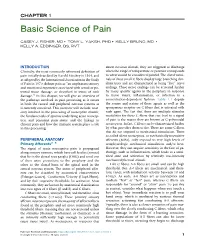 CHAPTER 1 Basic Science of Pain