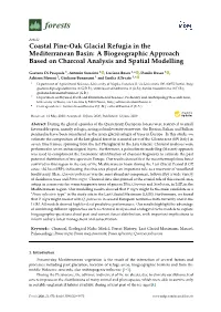 Coastal Pine-Oak Glacial Refugia in the Mediterranean Basin: a Biogeographic Approach Based on Charcoal Analysis and Spatial Modelling