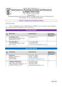 Innovations in Teaching Learning and Evaluation in Higher Education