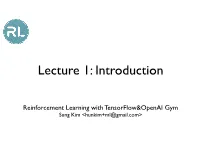 Reinforcement Learning with Tensorflow&Openai