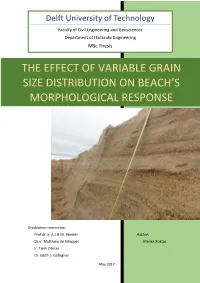 The Effect of Variable Grain Size Distribution on Beach's
