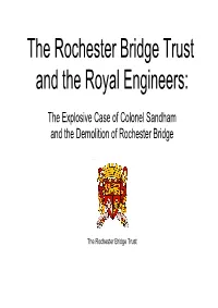 The Rochester Bridge Trust and the Royal Engineers