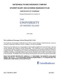 Certificate of Coverage