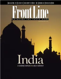 Highlighting the History of Christianity in India • the Changing of Diversified India