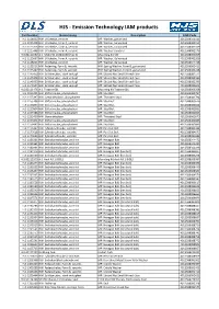 HJS - Emission Technology IAM Products