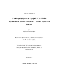 L'art De Propagande En Espagne, De La Seconde