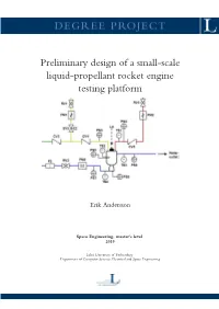 Preliminary Design of a Small-Scale Liquid-Propellant Rocket Engine Testing Platform