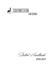 Student Handbook 2020-2021
