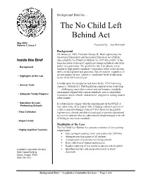 The No Child Left Behind Act