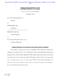 \\Dcmiadata\Common\TKLEIN\Andrea\Civil\A CONSENT CASES\Slip-N-Slide V. TVT Records, 05Cv2113\Slip Order Rule 60 Motion.Wpd