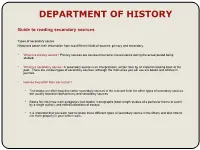 Department of History