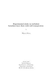 Experimental Study on Turbulent Boundary-Layer Flows with Wall