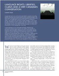 Liberties, Claims and a Very Canadian Conversation