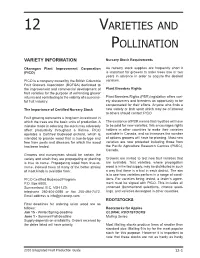 12 Varieties and Pollination