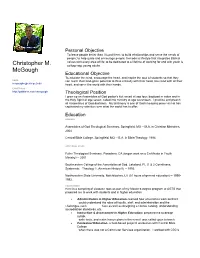 Christopher M. Mcgough