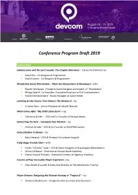 Conference Program Draft 2019