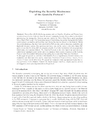 Exploiting the Security Weaknesses of the Gnutella Protocol *
