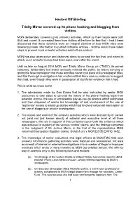 Hacked Off Briefing Trinity Mirror Covered up Its Phone Hacking And