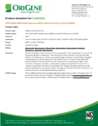 HIST1H2AK (HIST1H2AG) Human Shrna Lentiviral Particle (Locus ID 8969) Product Data