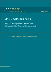 Jpr / Report Institute for Jewish Policy Research October 2015