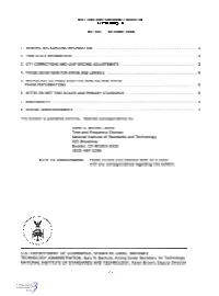 NIST Time and Frequency Bulletin No