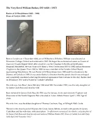 William Barker, DD (1838 – 1917)