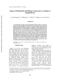 Impact of Baking Bed and Baking Temperature on Staling of Sangak Bread