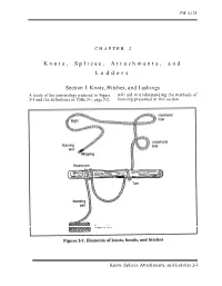 Knots, Splices, Attachments, and Ladders Section I. Knots, Hitches