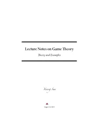 Lecturenotesongametheory