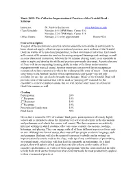 Music 203H: the Collective Improvisational Practices of the Grateful Dead – Syllabus