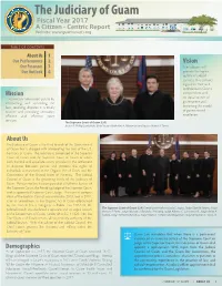 The Judiciary of Guam Fiscal Year 2017 a Citizen - Centric Report Website