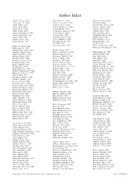 Author Index