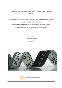 Comparative Bibliometric Analysis of Publications From