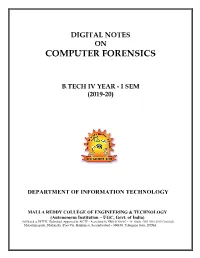 Computer Forensics