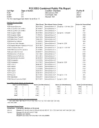 FCC EEO Combined Public File Report