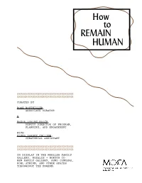 How to Remain Human Catalog