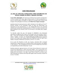 Joint Press Release
