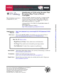 Neutrophils Recognizes Shiga Toxins in Human Identification of TLR4 As