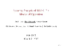 Security Analysis of BLAKE2's Modes of Operation
