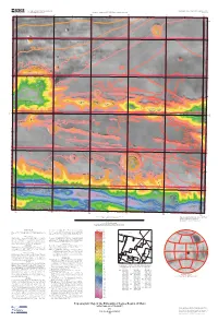 Topographic Map of the Tithonium Chasma Region of Mars
