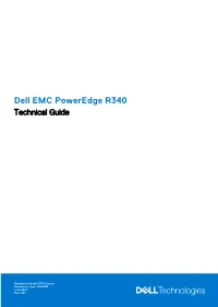 Dell EMC Poweredge R340 Technical Guide