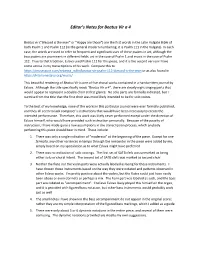 Editor's Notes for Beatus Vir