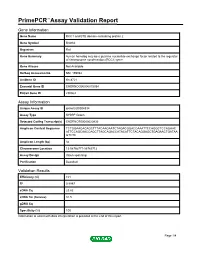 Primepcr™Assay Validation Report