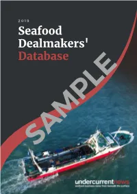 Seafood Dealmakers' Database