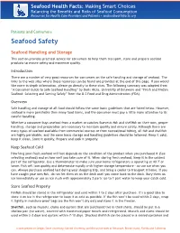 Seafood Handling and Storage