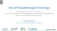 Use of Telepathology in Oncology