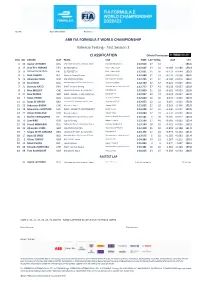 CLASSIFICATION Valencia Testing